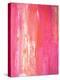 Pink and White Abstract Art Painting-T30Gallery-Stretched Canvas