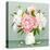 Pink and White Peony Bouquet-LisaShu-Stretched Canvas