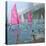 Pink and White Sails, Lefkas, 2007-Andrew Macara-Premier Image Canvas