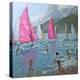 Pink and White Sails, Lefkas, 2007-Andrew Macara-Premier Image Canvas