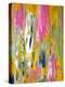 Pink and Yellow Abstract Art Painting-T30Gallery-Stretched Canvas