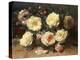 Pink and Yellow Roses-Jean Baptiste Claude Robie-Premier Image Canvas