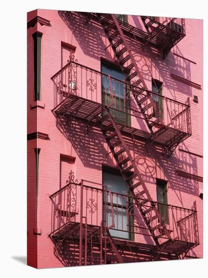 Pink Apartment Building in Soho District, Downtown Manhattan, New York City, New York, USA-Richard Cummins-Premier Image Canvas