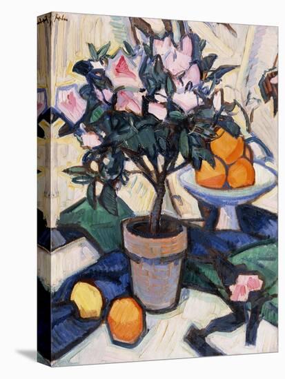 Pink Azalea and Oranges, C.1913-Samuel John Peploe-Premier Image Canvas