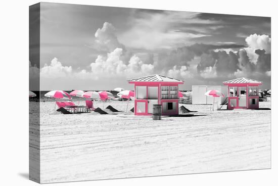 Pink Beach Houses - Miami Beach - Florida-Philippe Hugonnard-Premier Image Canvas