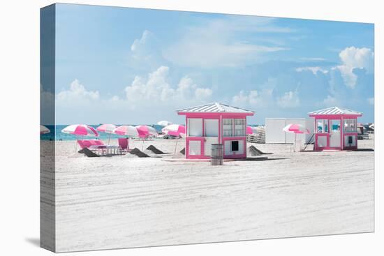 Pink Beach Houses - Miami Beach - Florida-Philippe Hugonnard-Premier Image Canvas