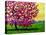 Pink Blossom Tree and Yellow Sky-Patty Baker-Stretched Canvas