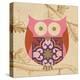 Pink Boho Owl-Hope Smith-Stretched Canvas