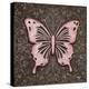 Pink Butterfly III-Todd Williams-Stretched Canvas