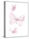Pink Butterflys I-PI Juvenile-Stretched Canvas