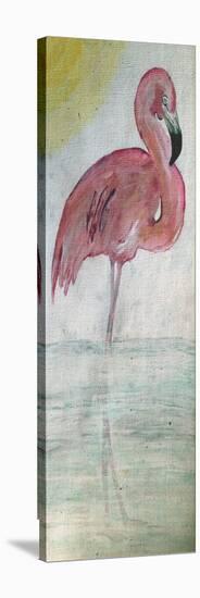 Pink Flamingo Tall-Karen Williams-Premier Image Canvas