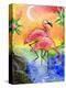 Pink Flamingos-sylvia pimental-Stretched Canvas