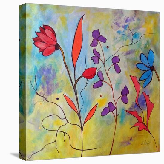 Pink Floral II-Ruth Palmer-Stretched Canvas
