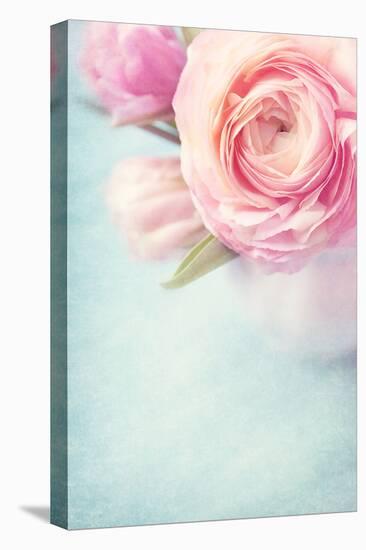 Pink Flowers in a Vase-egal-Premier Image Canvas