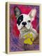 Pink French Bulldog-Cathy Cute-Premier Image Canvas