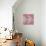 Pink Geometric Pattern-cienpies-Stretched Canvas displayed on a wall