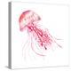 Pink Jellyfish-Sara Berrenson-Stretched Canvas