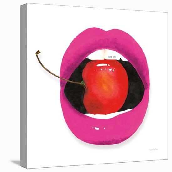 Pink Lips-Mercedes Lopez Charro-Stretched Canvas