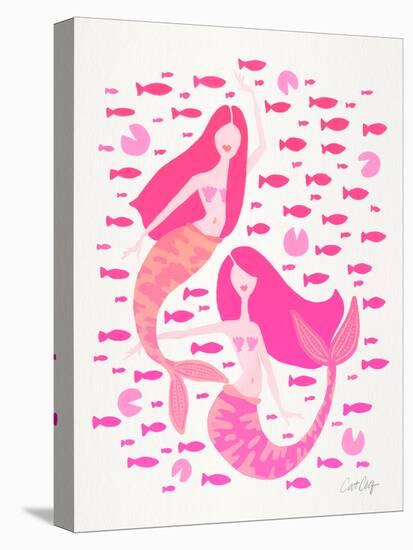 Pink Mermaids-Cat Coquillette-Premier Image Canvas