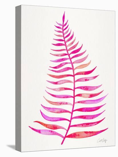 Pink Palm Leaf-Cat Coquillette-Premier Image Canvas