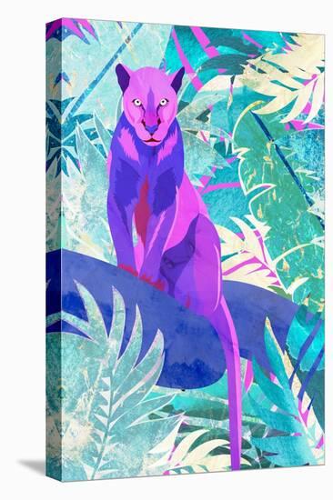 Pink Panther in the neon jungle-Sarah Manovski-Premier Image Canvas