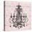 Pink Pattern Chandelier I-Piper Ballantyne-Stretched Canvas