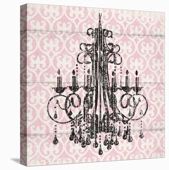 Pink Pattern Chandelier I-Piper Ballantyne-Stretched Canvas