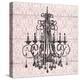 Pink Pattern Chandelier I-Piper Ballantyne-Stretched Canvas