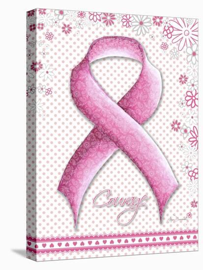 Pink Ribbon 2-Megan Duncanson-Premier Image Canvas