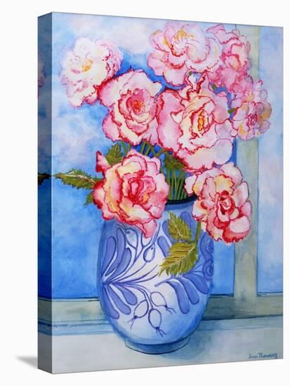 Pink Roses against the Sky 2004-Joan Thewsey-Premier Image Canvas