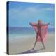 Pink Sari on the Beach-Lincoln Seligman-Premier Image Canvas