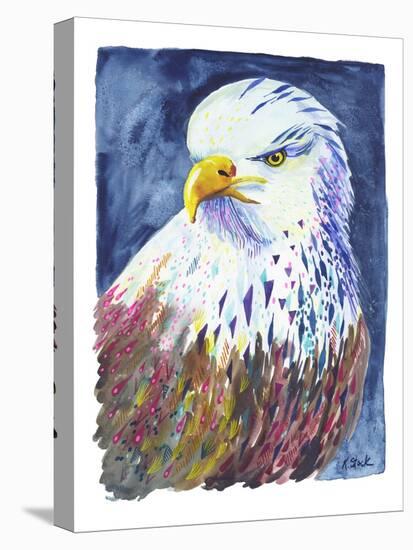 Pink Speckled Eagle-Kerstin Stock-Stretched Canvas