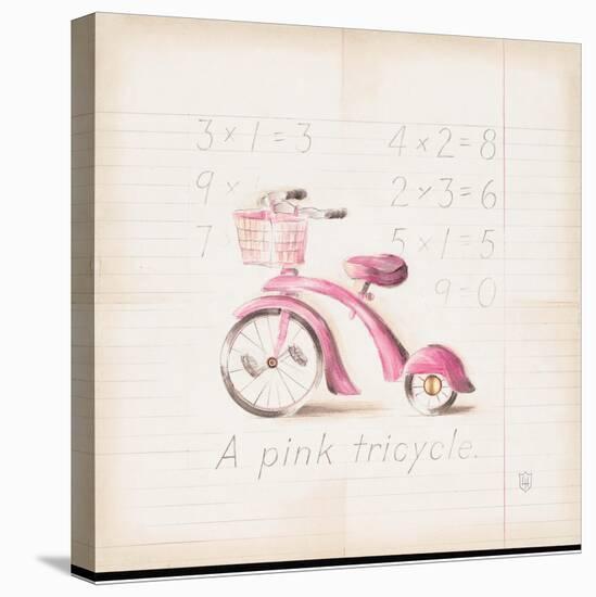 Pink Tricycle-Lauren Hamilton-Stretched Canvas