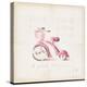 Pink Tricycle-Lauren Hamilton-Stretched Canvas