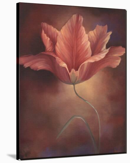 Pink Tulip I-Louise Montillio-Stretched Canvas