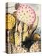 Pink Yellow Cactus II-Irena Orlov-Premier Image Canvas