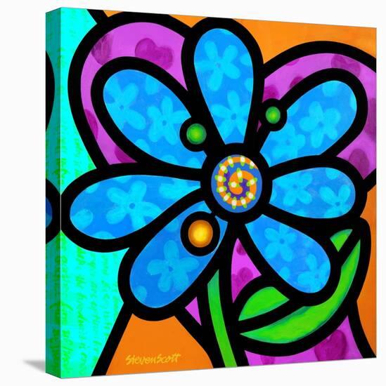 Pinwheel Daisy Blue-Steven Scott-Premier Image Canvas