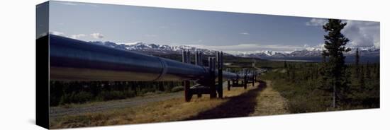 Pipeline Passing Through a Landscape, Trans-Alaskan Pipeline, Alaska, USA-null-Premier Image Canvas