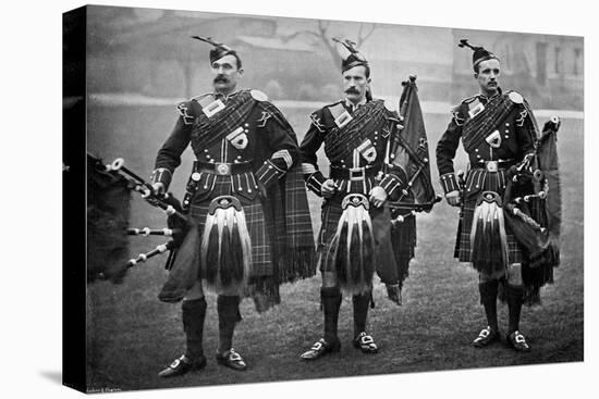 Pipers of the 1st Scots Guards, 1896-Gregory & Co-Premier Image Canvas