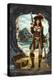Pirate Pinup Girl-Lantern Press-Stretched Canvas