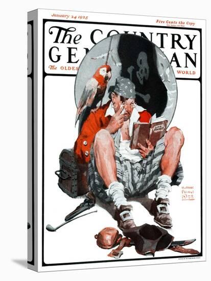 "Pirate's Love Story," Country Gentleman Cover, January 24, 1925-William Meade Prince-Premier Image Canvas