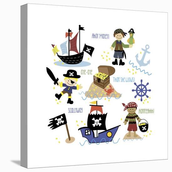 Pirates and Ships-Erin Clark-Premier Image Canvas