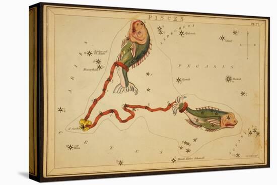 Pisces Constellation, Zodiac Sign, 1825-Science Source-Premier Image Canvas