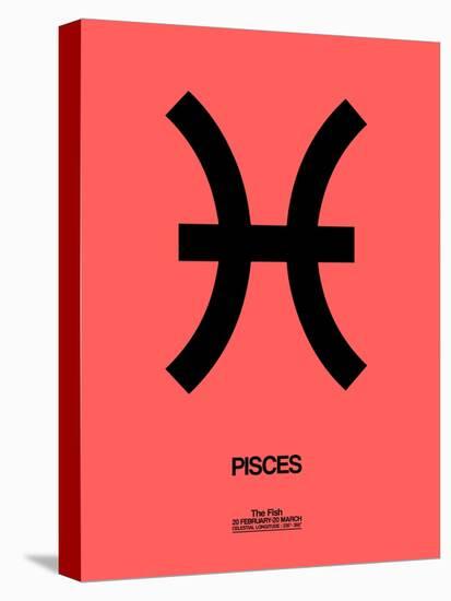Pisces Zodiac Sign Black-NaxArt-Stretched Canvas