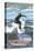 Pismo Beach, California - Surfer Scene-Lantern Press-Stretched Canvas