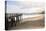 Pismo Beach Pier, California, USA: A Man And A Woman Walking Along The Beach-Axel Brunst-Premier Image Canvas