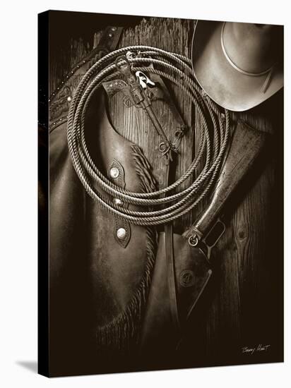 Pistol Bit and Rifle-Barry Hart-Stretched Canvas