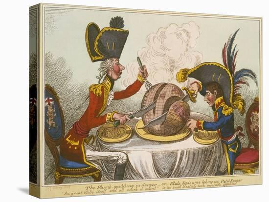 Pitt and Napoleon-James Gillray-Premier Image Canvas