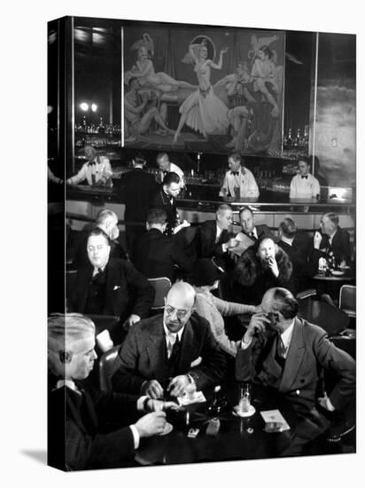 Pittsburgh Businessmen at Upscale Bar-Margaret Bourke-White-Premier Image Canvas