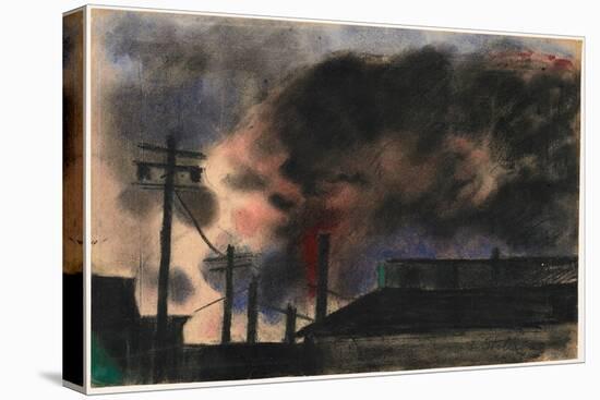 Pittsburgh Factory Scene, 1915-20 (Pastel & Charcoal)-Joseph Stella-Premier Image Canvas